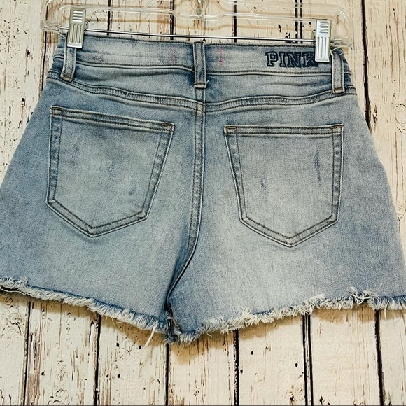 PINK by Victoria’s Secret Denim Jean Shorts - Picture 5 of 7